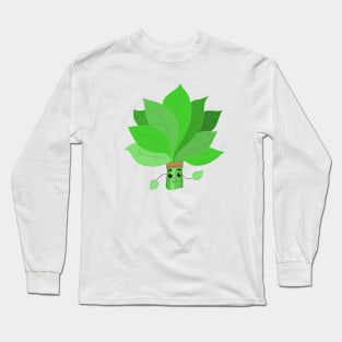 Spinach cute funny cartoon Long Sleeve T-Shirt